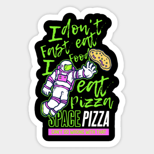 Astronaut Pizza Sticker